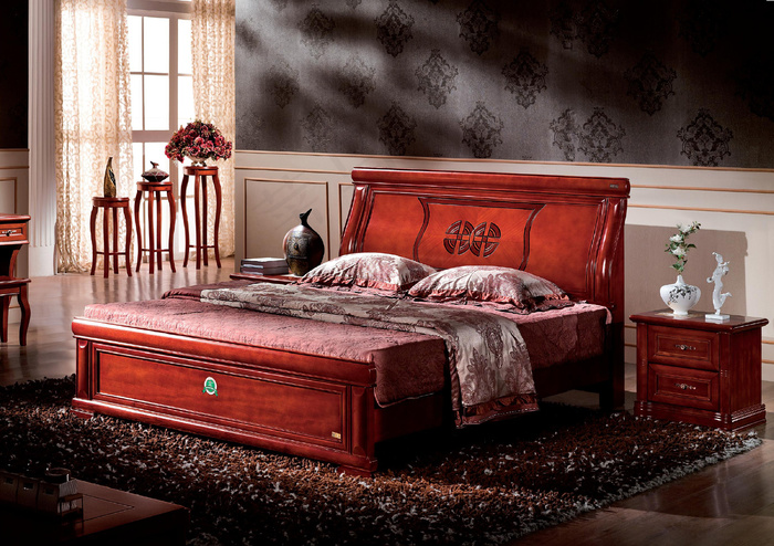 实木床 实木床背景免费