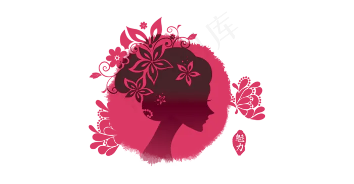 妇女节母亲节温馨幸福蝴蝶花朵花瓣A...
