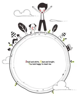 手绘卡通框架背景矢量图26 手绘卡通框架背景矢量图26