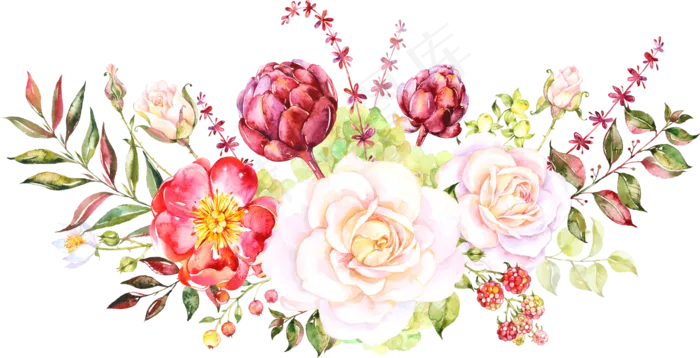 水彩花卉