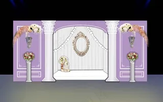 婚礼迎宾效果图