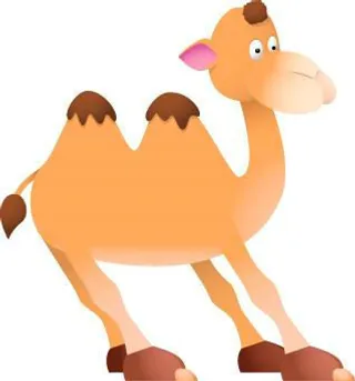 卡通动物骆驼PSD素材
