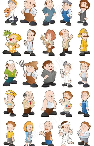 卡通矢量人物图片