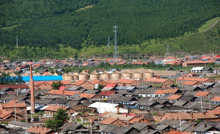 根河载波站山下建筑图片