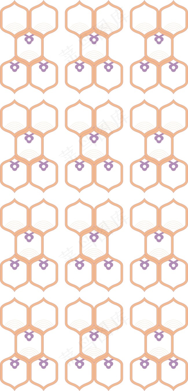 移门花纹矢量素材
