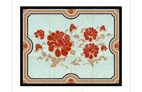 微晶石水刀拼花图片