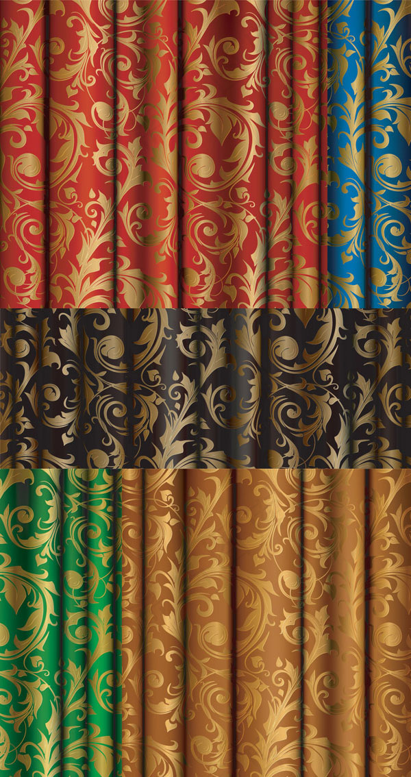 金布图案矢量素材