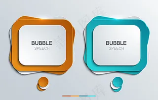 创意立体对话按钮