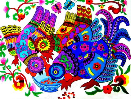 漂亮的大公鸡图片