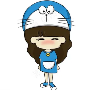 叮当猫小希矢量图图片