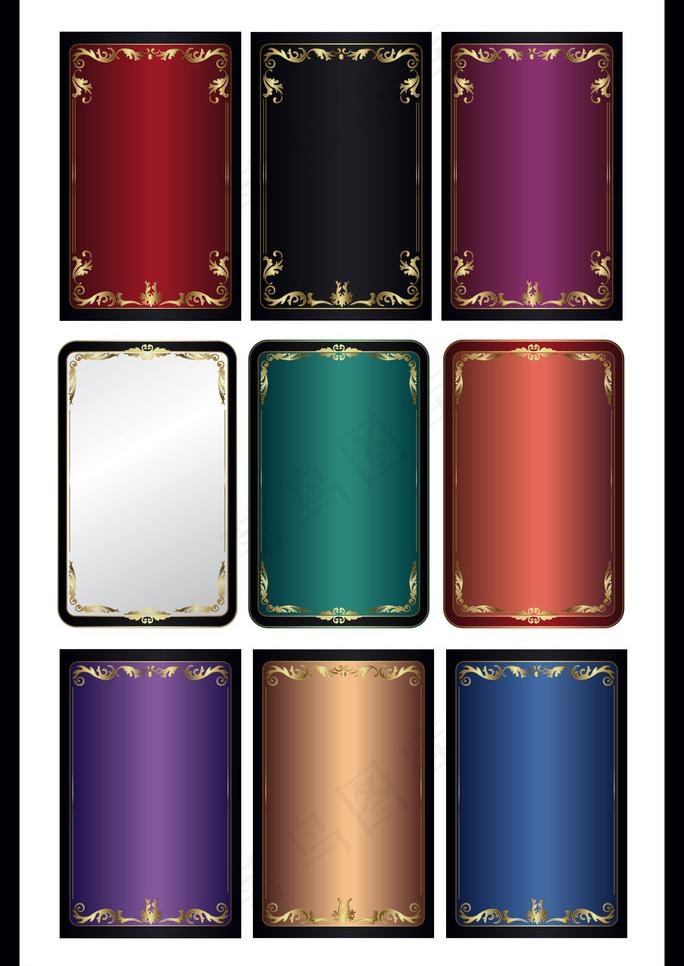 边框 背景 金色 欧式花纹图片