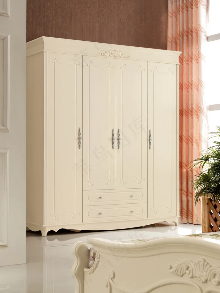 法式衣柜背景