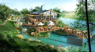 美丽景观亭子3D模型