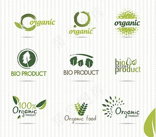 绿色有机logo