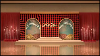 婚礼迎宾区图片