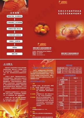 金融折页图片