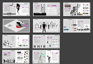 灰色时尚设计公司宣传册