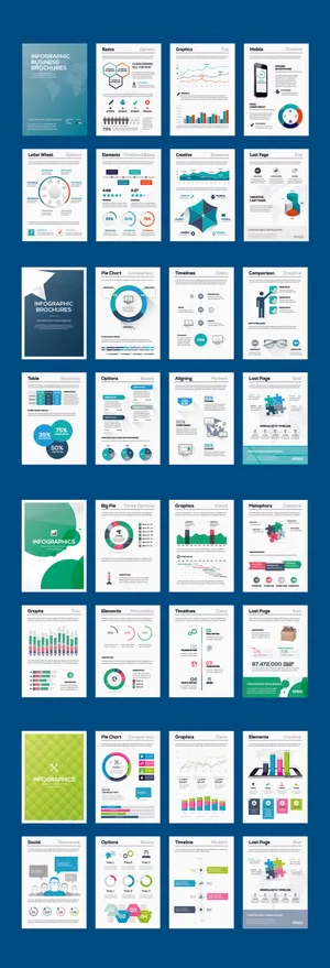 AI矢量商务办公PPT元素
