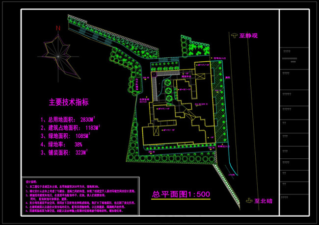 农贸市场绿化规划图纸
