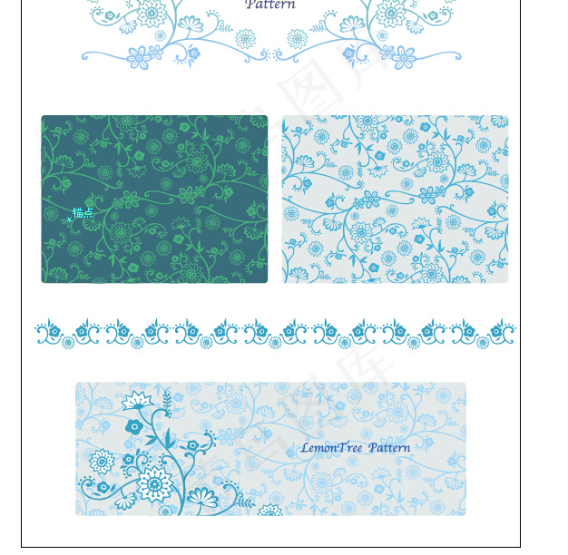 淡雅花朵弯曲花藤