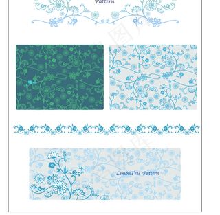 淡雅花朵弯曲花藤