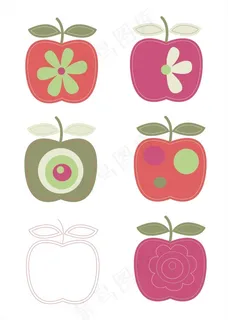 矢量创意苹果