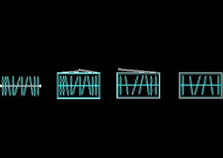 衣柜平面图块-cad家具图块-1