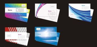 个人电脑城名片设计矢量素材