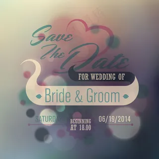 婚礼梦幻背景矢量素材