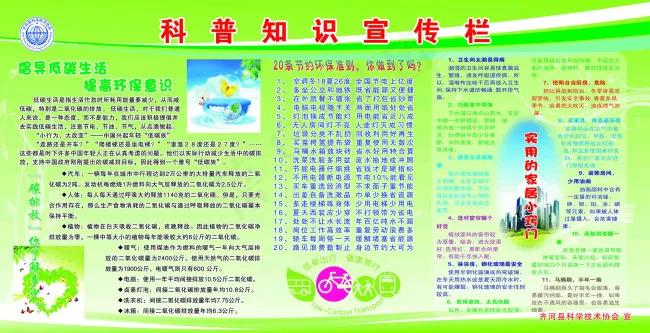 倡导低碳生活提高环保意识psd模版下载