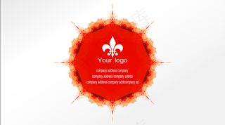 高档时尚创意花纹名片