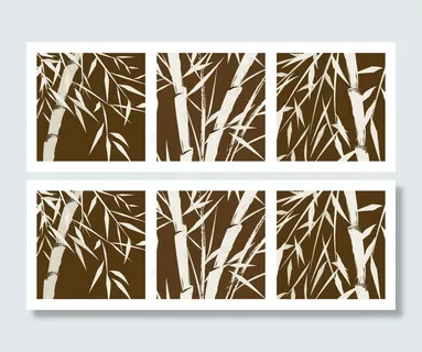 竹子局部矢量素材