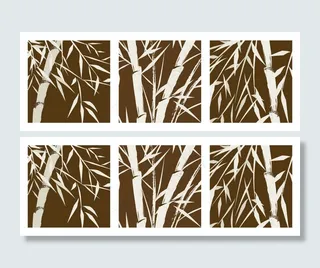 竹子局部矢量素材