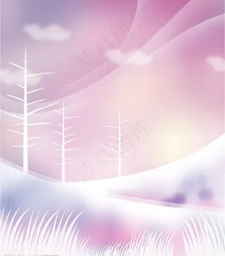 梦幻背景 雪山 移门图片