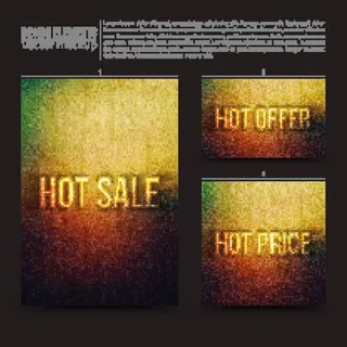 炫彩几何背景卡片