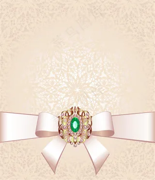 蝴蝶结钻石背景图片