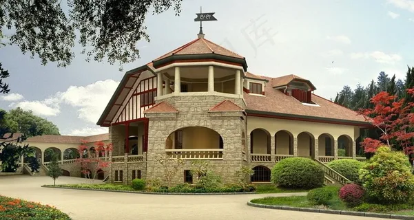 欧式别墅外景图片