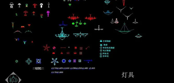 cad灯具素材图片 cad灯具素材图片
