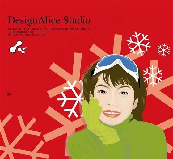 时尚女性 矢量素材 AI_0566