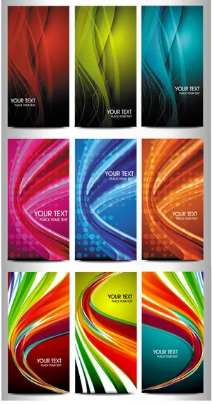 时尚潮流卡片背景矢量素材