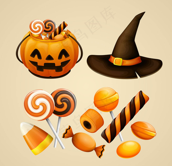 万圣节主题矢量