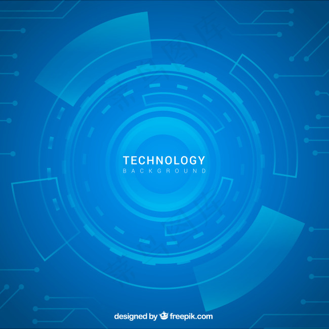 创意科技蓝色背景