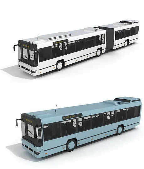 公交车模型3D素材