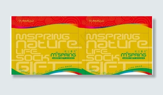 米兰春天精品袜盒内盒设计图片