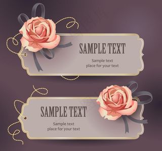 玫瑰情人节标签吊牌图片