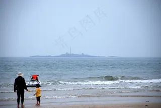 石老人海水浴场图片