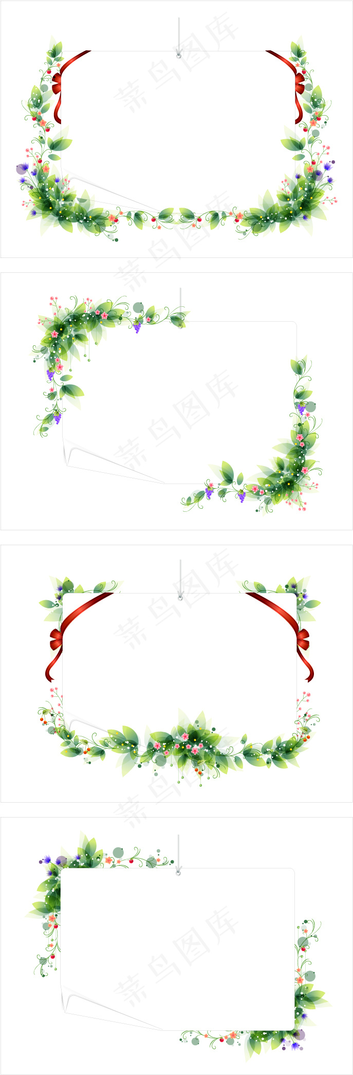 欧式花边 画框ai矢量模版下载
