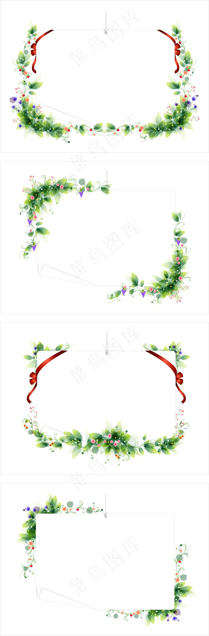 欧式花边 画框ai矢量模版下载