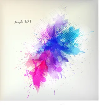 摘要彩色色斑背景04