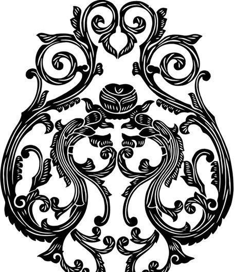 清代（上）版画 装饰画 中华图案五千年 矢量 AI格式_0879